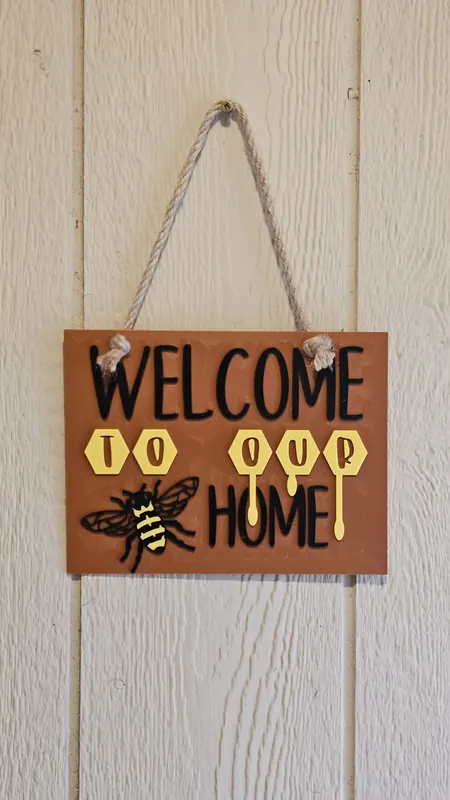 Decorative Craft Sign - 3D printed home decor sign